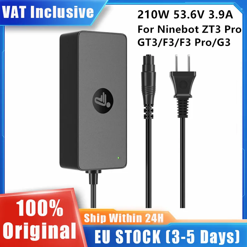 Image of EU-Lagerbestand 210W 53,6V 3,9A Ladegerät für Ninebot by Segway Max G3/ZT3 Pro/GT3/F3/F3 Pro Elektroroller Netzteil Adapter