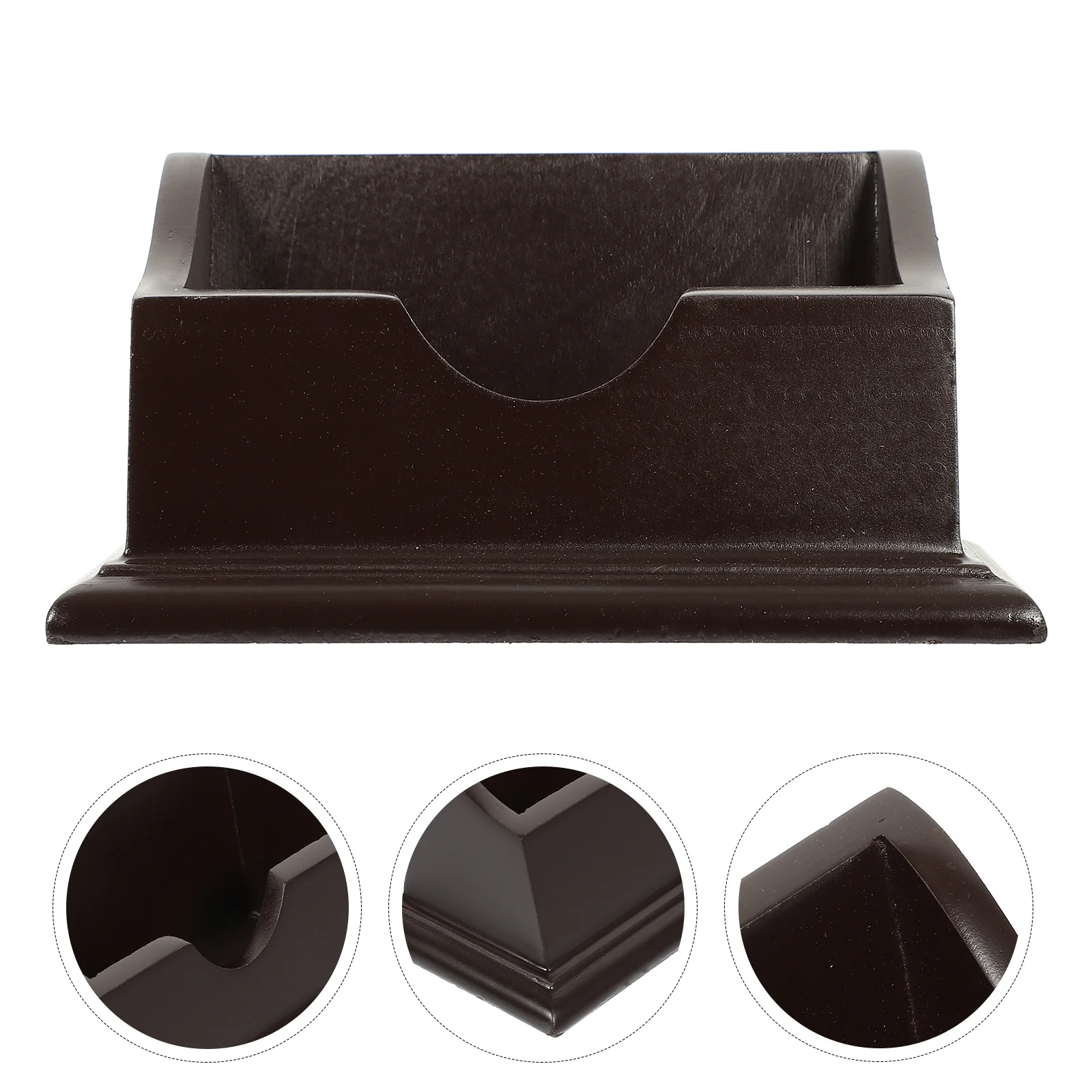 

Business Card Holder Wooden Desktop Organizer For Office Name Cards Storage Stand Multi-Grid Cards Holder For Office