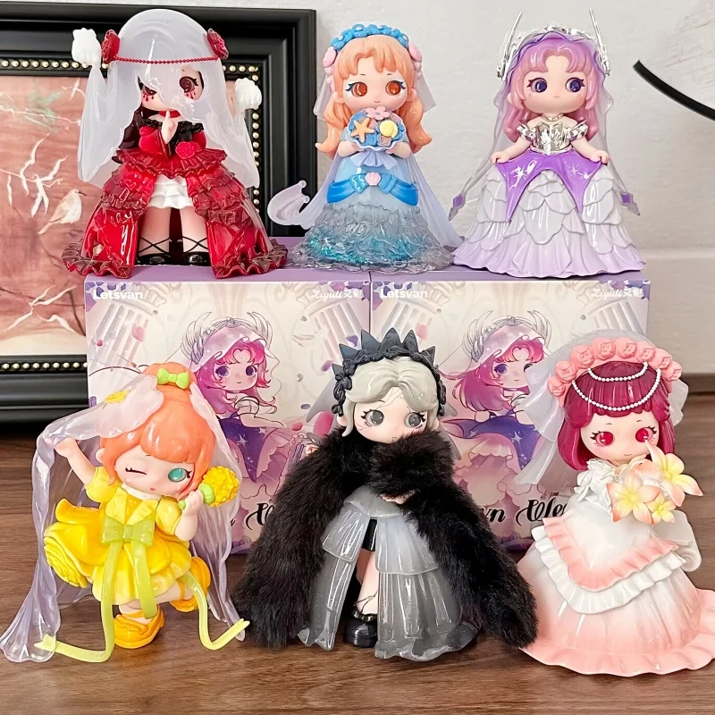 

New Letsvan ZIYULI My Own Wedding Series Blind Box Toys Kawaii Desktop Ornament Cartoon Model Surprise Mystery Dolls Girls Gift