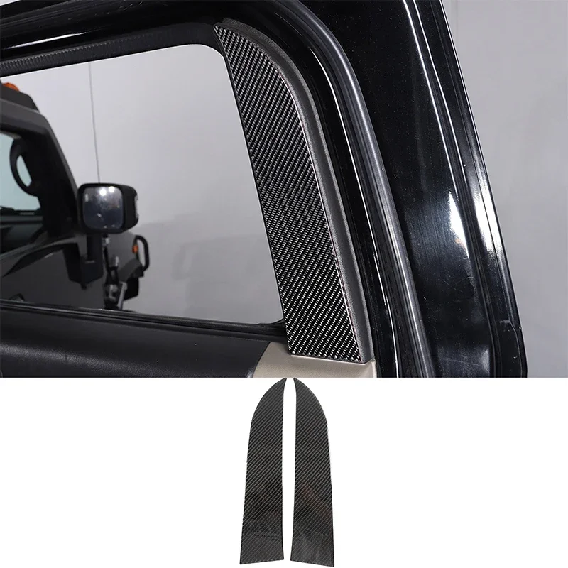 

Мягкая наклейка из углеродного волокна для отделки салона автомобиля C-pillar Glass, наклейка для Hummer H2 2003-2007, аксессуары для салона автомобиля