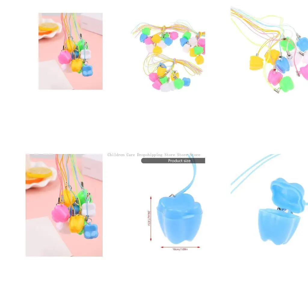 

Коробка для хранения детского зуба пластиковая организатор безопасного хранения для первой сбора зубов