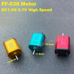 Mini High Speed Carbon Brush Micro FF-030 DC Motor DC 1.5V 2.4V 3V 3.7V 52000RPM for Competition Student Boat Model RC Toy Cars