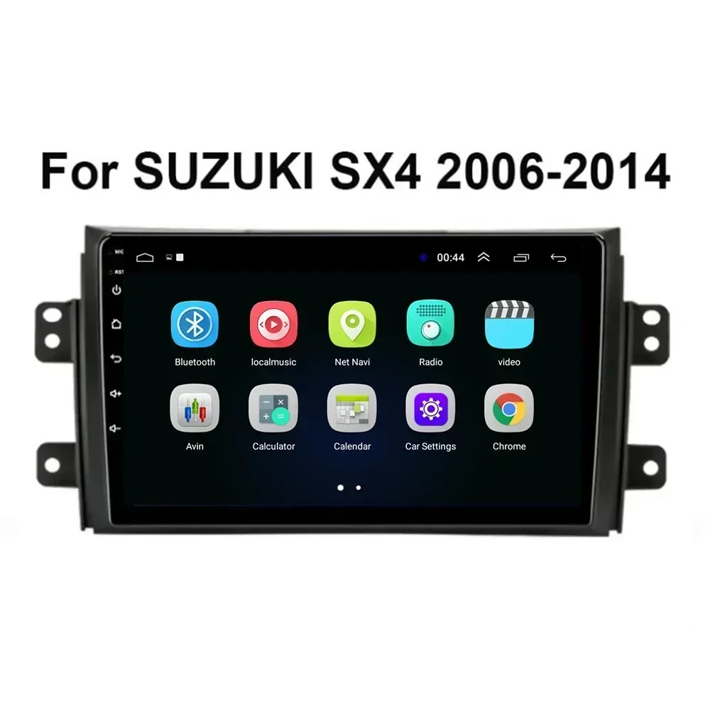 2 Din Android 13 Car Stereo Radio DVD GPS Multimedia Video Player 5G WiFi Camera DSP Carplay For Suzuki SX4 2006-2023 to 2035