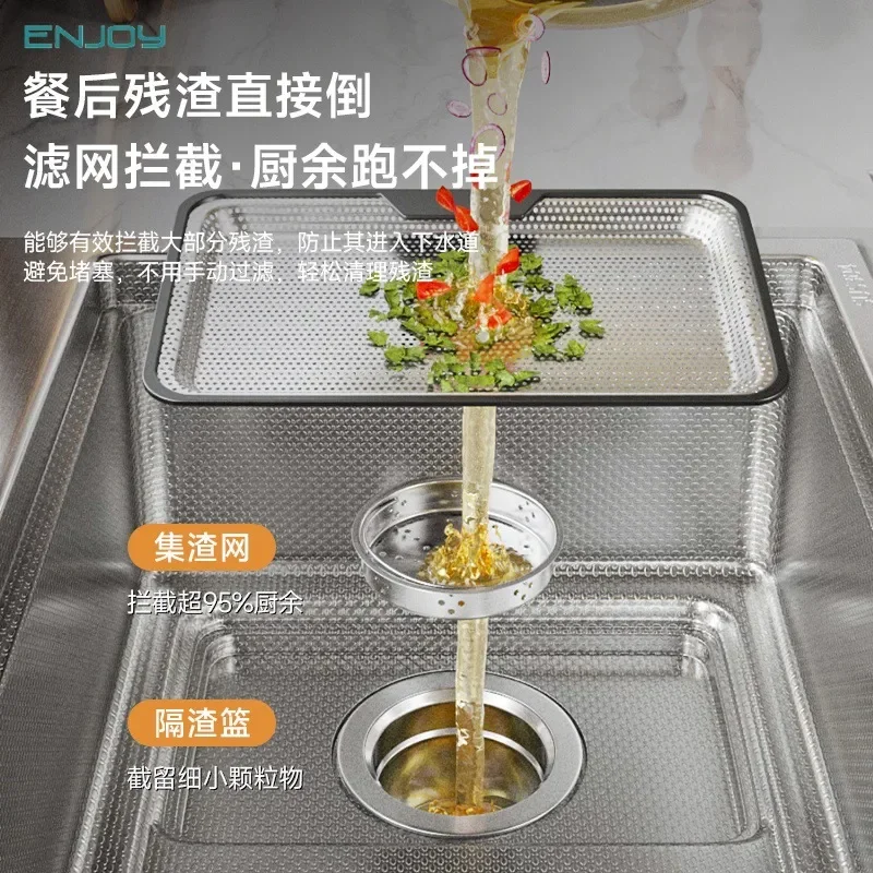 304 Stainless Steel Kitchen Sink Single Bowl Oversized Replacement for Dishwasher Vegetable Washing Basin Deep Utility Sink