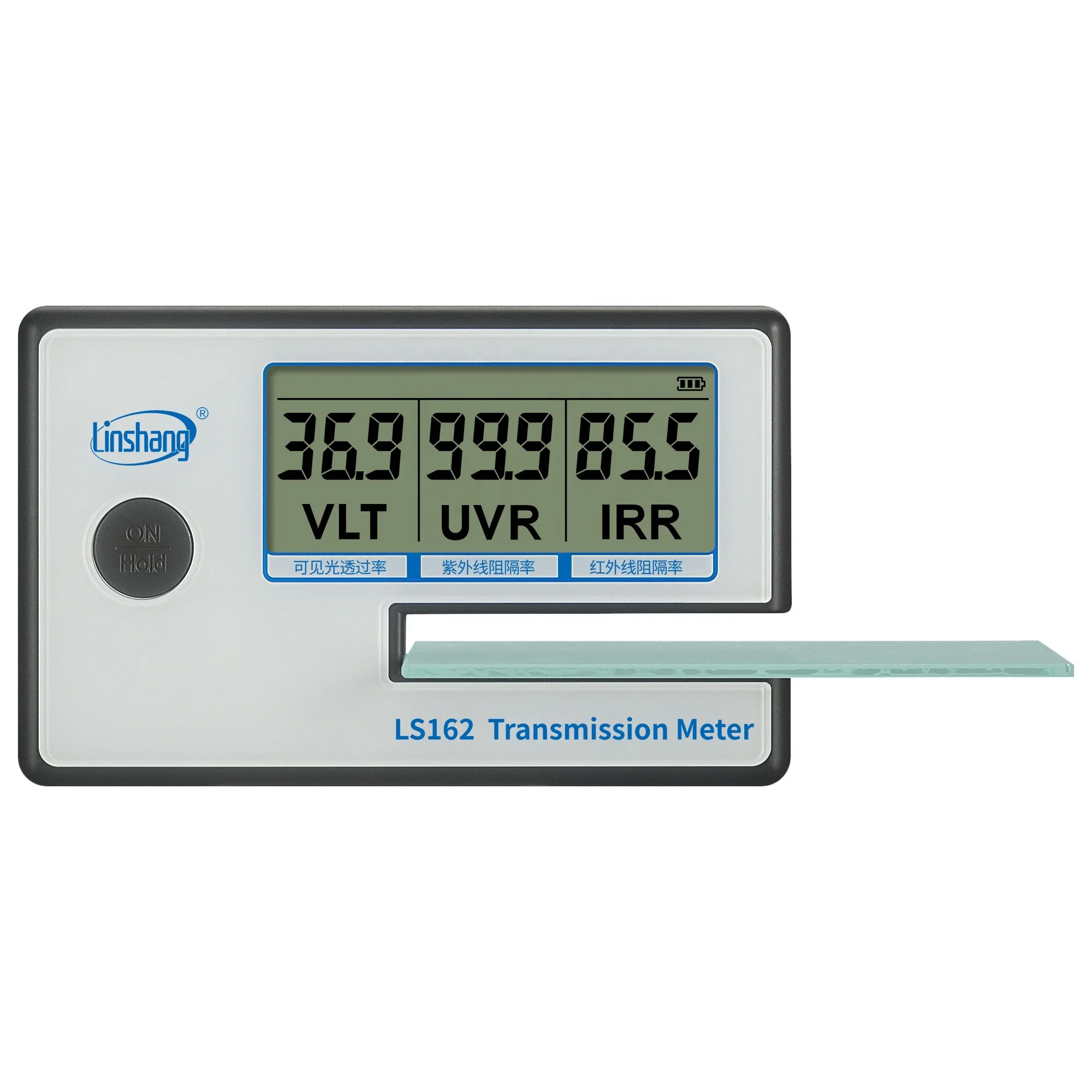 LS162 Window Tint Meter Solar Film Transmission Meter VLT UV IR Rejection Tester