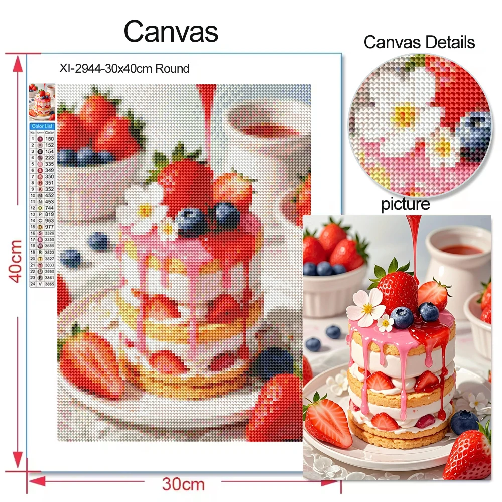 5D Diy 다이아몬드 페인팅 아이스크림과 케이크 전체 - Embroidery Cream 리뷰 및 가격
