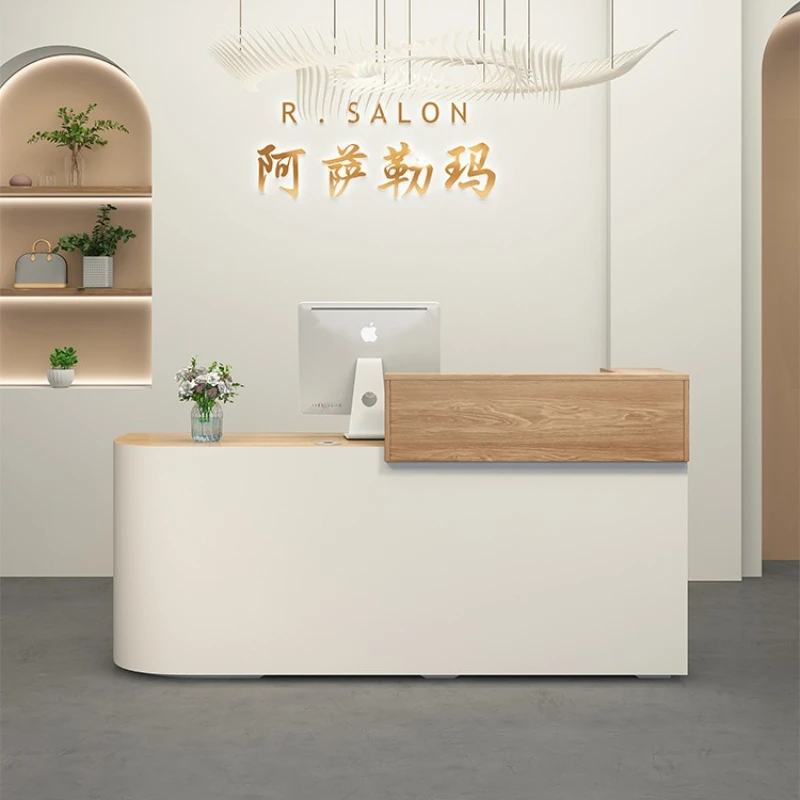 Beauty salon Reception Desks Simple creativity modern retro Reception Desks Light luxury Office Furniture Zum empfang YS40CC