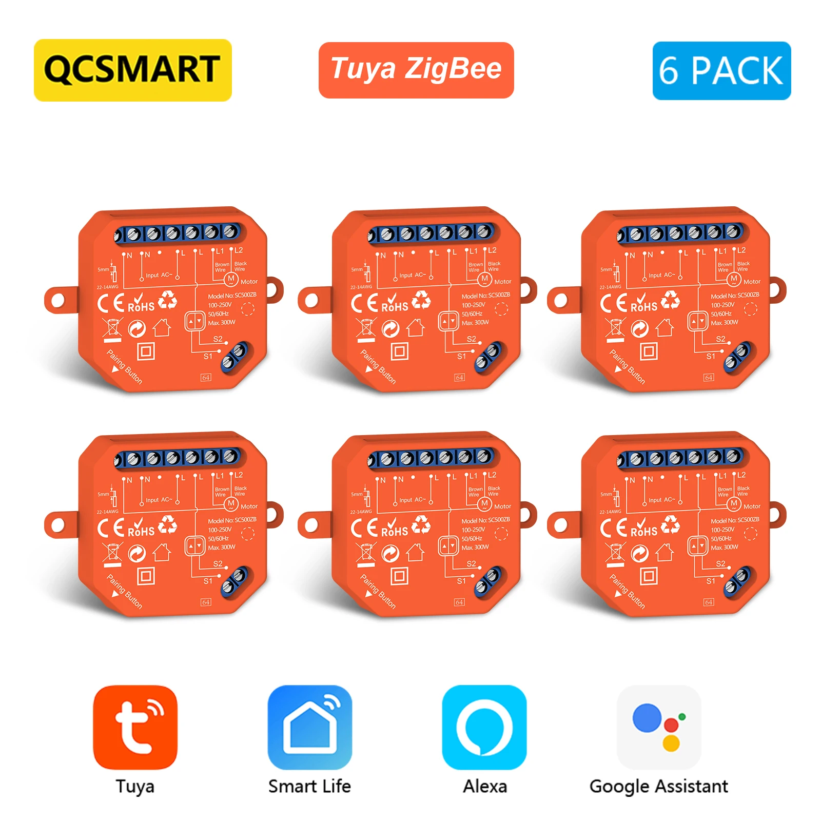 ZigBee Rollladen Jalousien Schalter Relais Modul Tuya Smart Life Prozent Fortschritt Timer Steuerung Google Assistant Alexa
