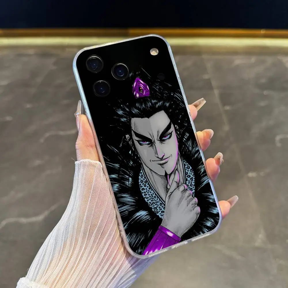 حافظة هاتف كانيكي من المملكة مانغا لهاتف آيفون 17,16,15,14,13,12,11 Pro,Max,Plus,X,XS,XR,SE4,E غطاء ناعم شفاف صغير