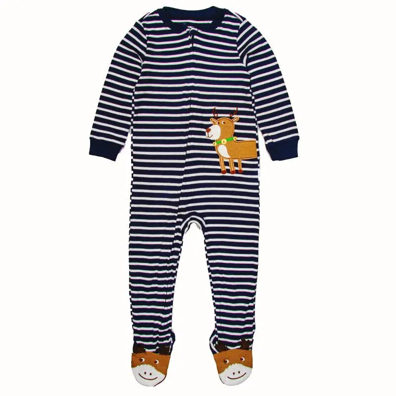 Four seasons spring and summer boys and girls one-piece baby cotton crawling clothes baby spring and autumn rompers children\'s f