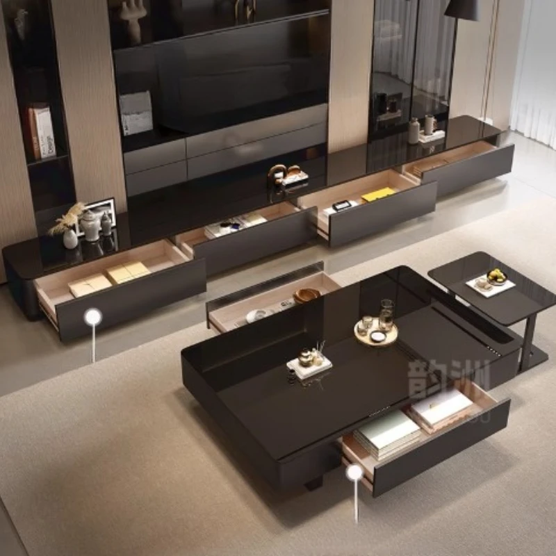 

Square Wooden Coffee Table Black Design Unique Luxury Coffee Tables Premium Simple Muebles Para El Hogar Home Decoretion