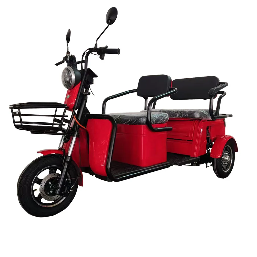 KEYU Fresh Designs Open Electric Tricycles 60V 1000W Motor Electric Tricycle Passengere for Eec European Certification