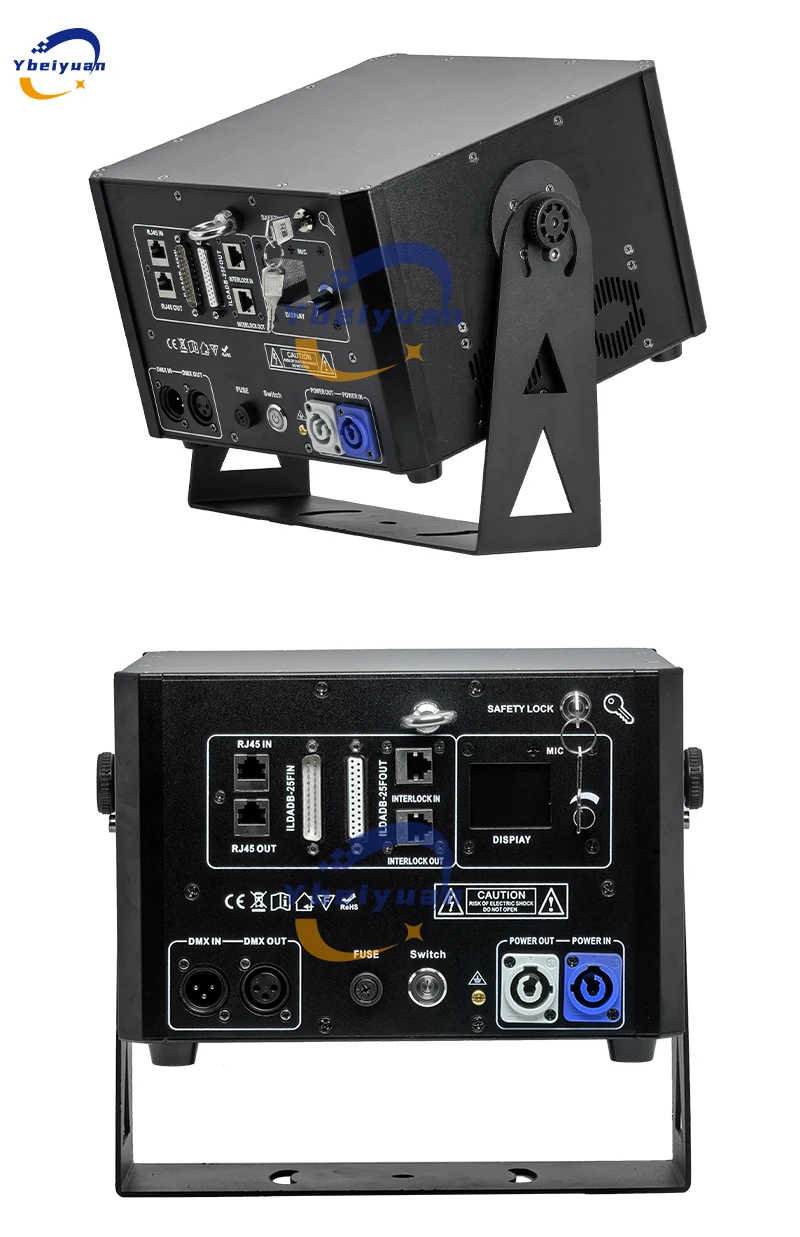 15W Vollfarbige RGB-Animations-Laserbeleuchtung ILDA, RJ45, DMX, Mobile App-Steuerung Bühnenlaser für Disco, DJ, Bar, Hochzeit, Party – Detail 17