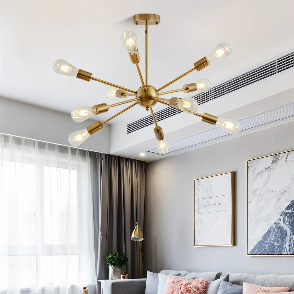 

Modern LED Brushed Nickel Black Tube Chandeliers Brass Gold Industrial Pendant Lightis for Living Room Antique Stair Fixtures