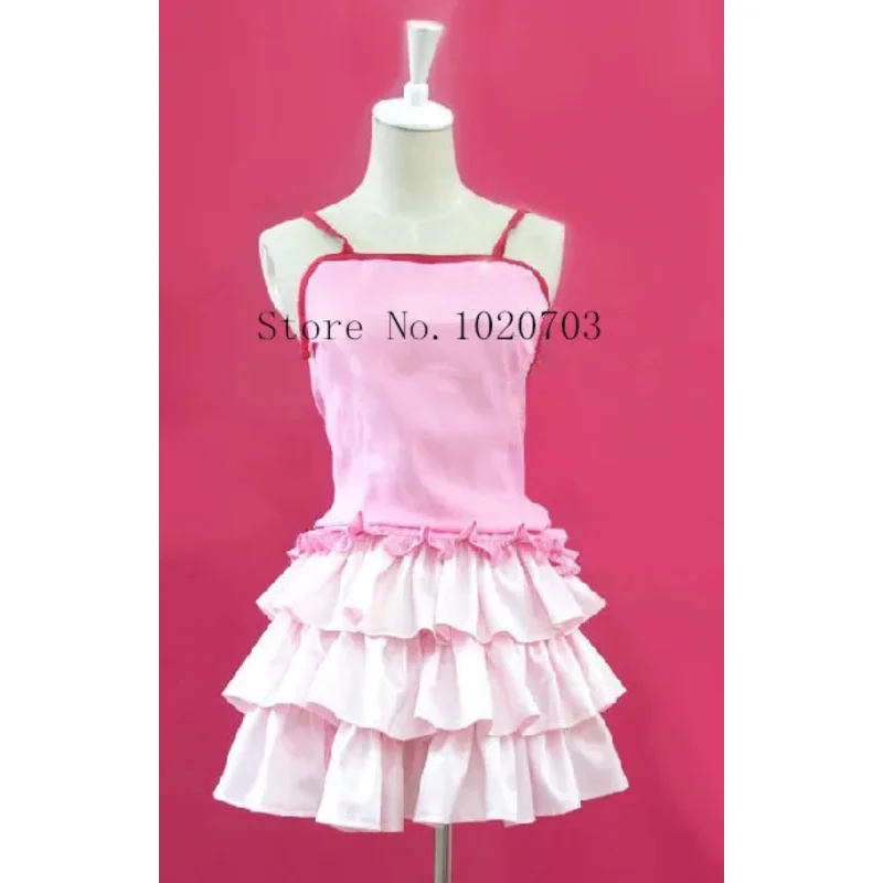 

CyMonogatari Bakemonogatari Nisemonogatari Nadeko Sengoku pink dress Cosplay Costume