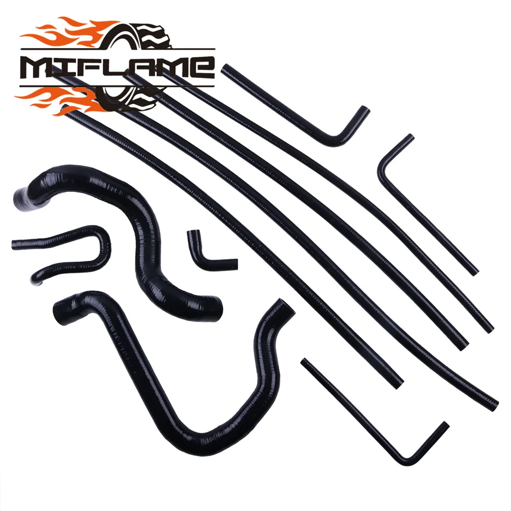 For 1988-1994 Ford F150 F250 F350 Bronco 5.0L 5.8L V8 Truck Silicone Radiator Coolant Hose