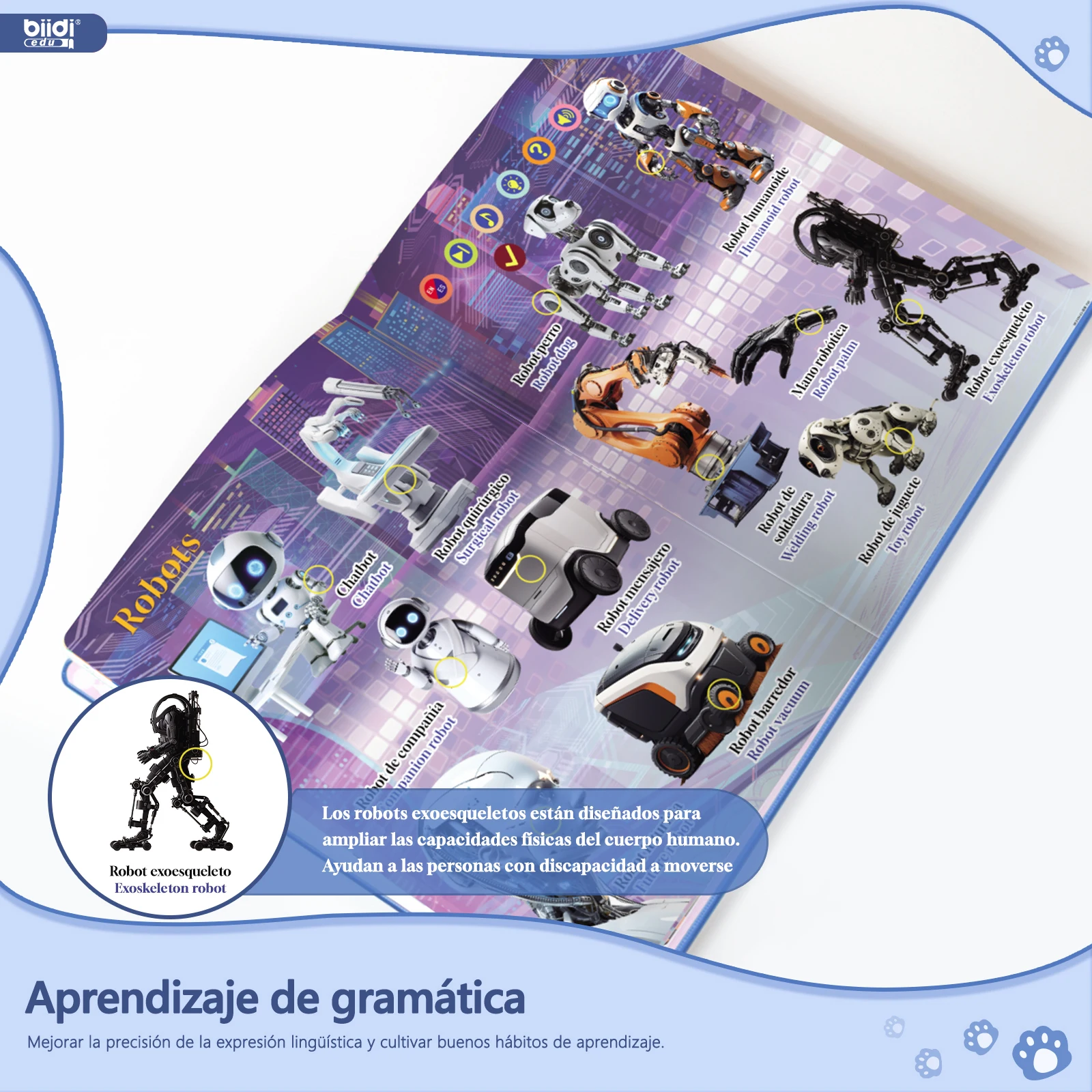 Bilingual Audio Book – Spanish + English Children's Interactive Book Toys for Children with Autism  Interactive Learning Book 0+ - view 6