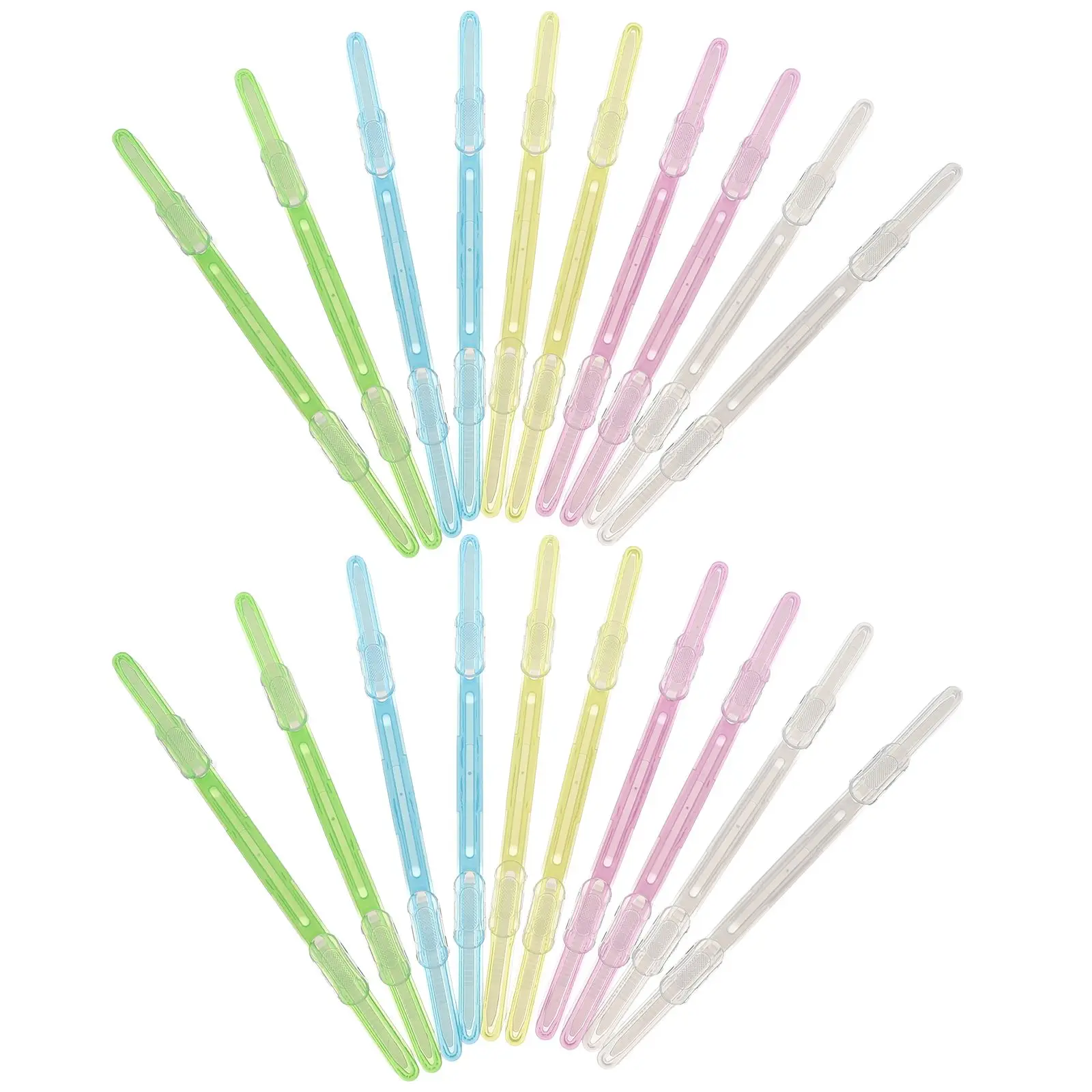 20 PCS Binder Clip Folder Binding Paper Fasteners Colorful Clips and Bulk Office