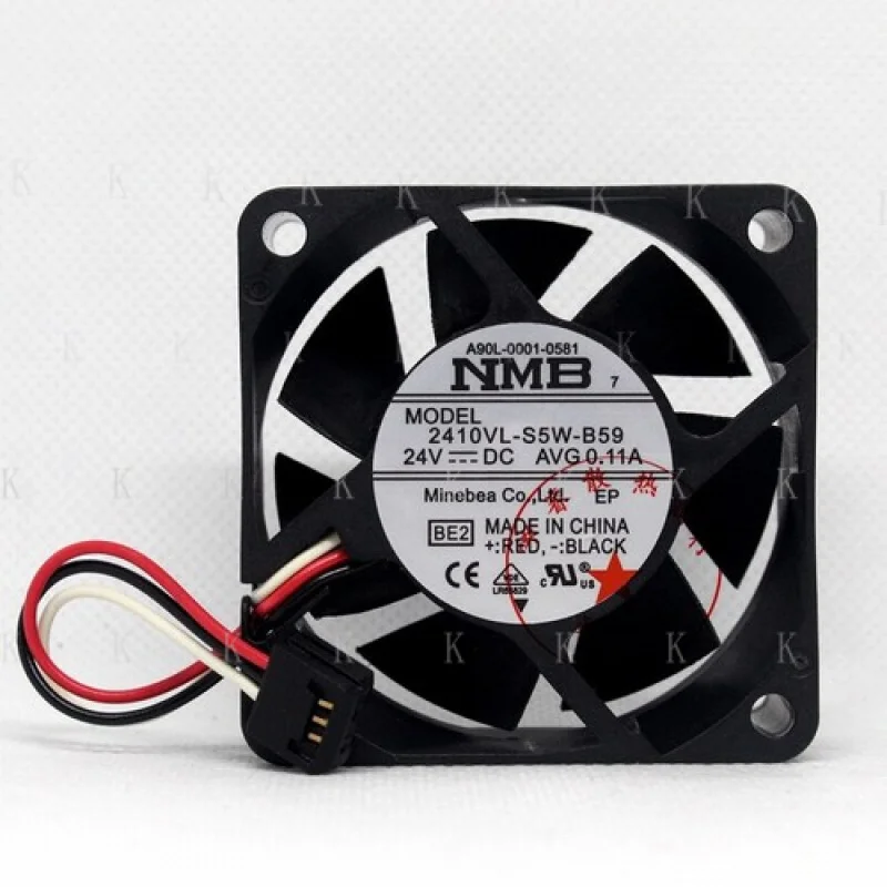 

C FOR Large Air Volume Cases Silent Cooling Fan 2410VL-S5W-B59 60*60*25mm 24V 0.11A