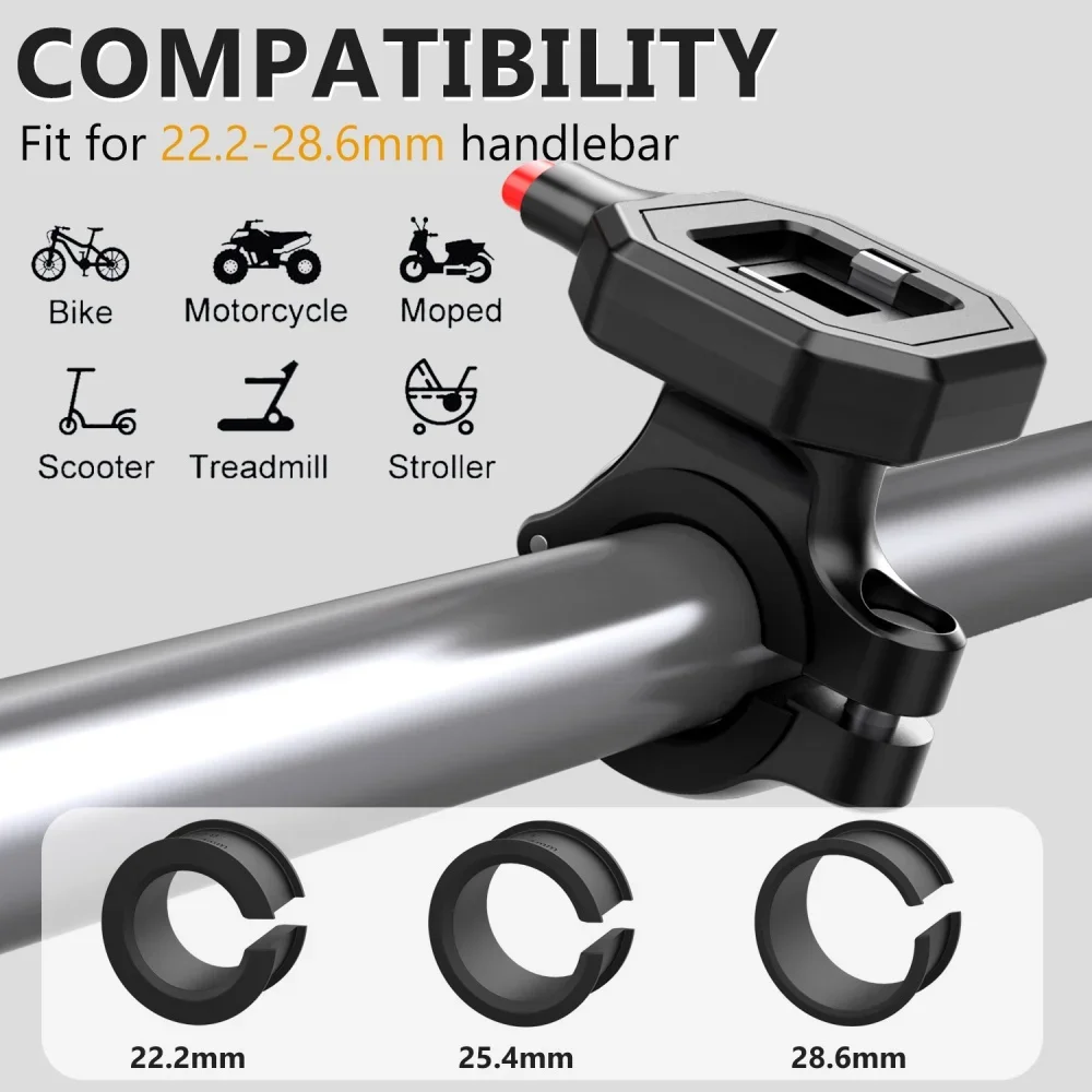 

Universal Adjustable Bicycle Phone Holder Waterproof GPS Navigation Stand Anti-slip Stand Shockproof Motorcycle Smartphone Stand