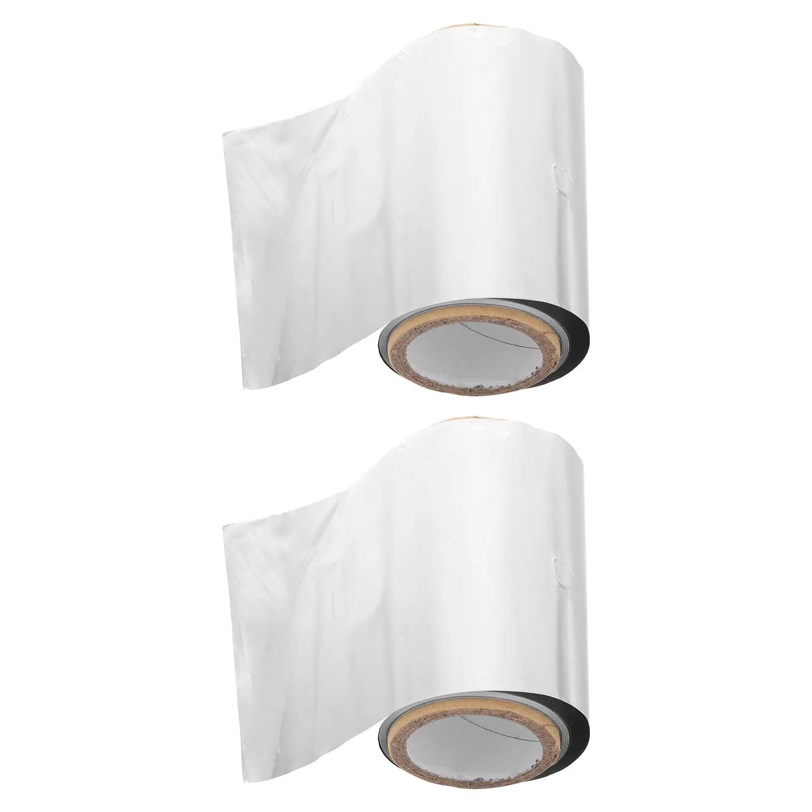 2 Rolls Salon Hairdressing Aluminum Foil Heat-Resistant Hair Coloring Foil Roll End Paper Perm Dyeing Highlighting Wrap Paper