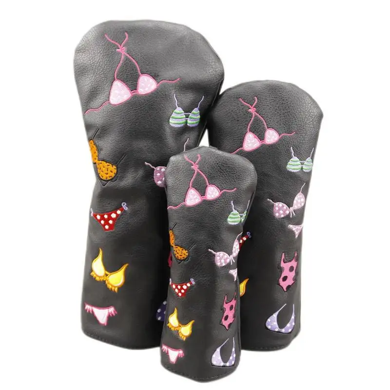 

Golf Club Cover Cover Head Waterproof Protector Small Fish Patterns Scratch-Resistant Golf Supplies Flannel Liner Soft Golf