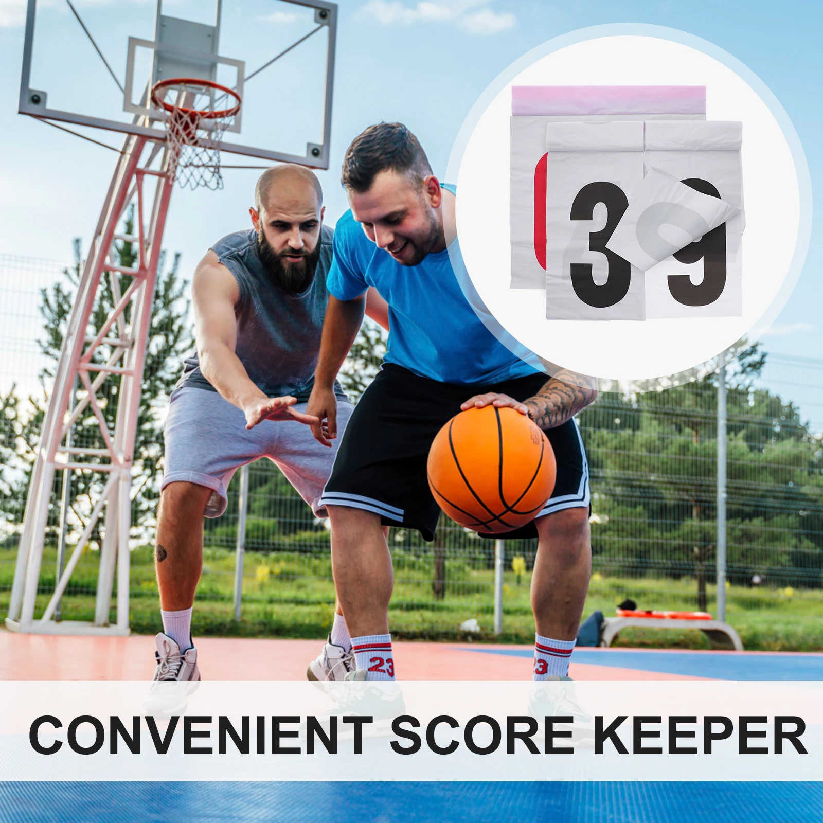 

Portable Waterproof Scoreboard Flipper for Basketball Game Professional Competition PVC ScorerKeeper Practical SportsAccessory