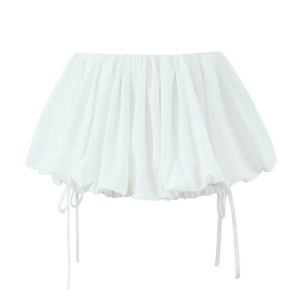

Women's Clouds Lace Puffy Short Skirt Korean Style High Waist Slimming Strap Sweet Spice Girl Fashion New
