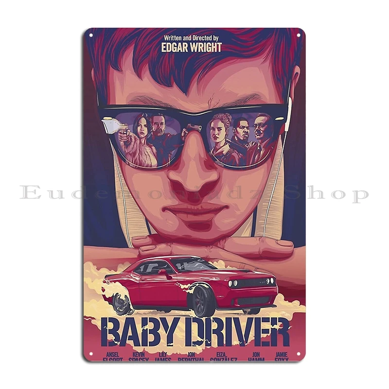 ملصق فيلم بديل لسائق الأطفال (2017) ملصق عمل مظهر مذهل عتيق ذو طابع معدني للنادي ديكور جدران ملصق تسجيل القصدير
