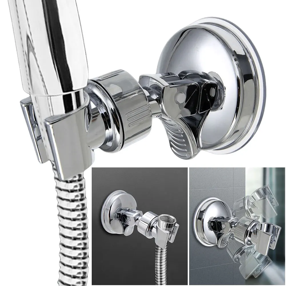 

Adjustable Suction Cup Shower Head Holder No Drilling Handheld Shower Head Bracket Wall Mount Showerhead Holder for Bathroom