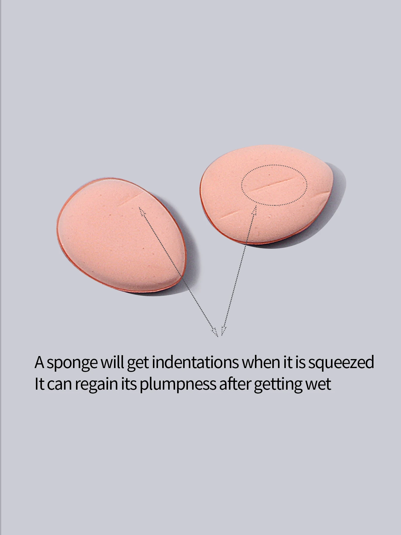 Ensemble de pouces de maquillage doux et pratique, type goutte d'eau, double usage sec et humide, outil spécial pour le visage non collant dans la poudre, 100 pièces