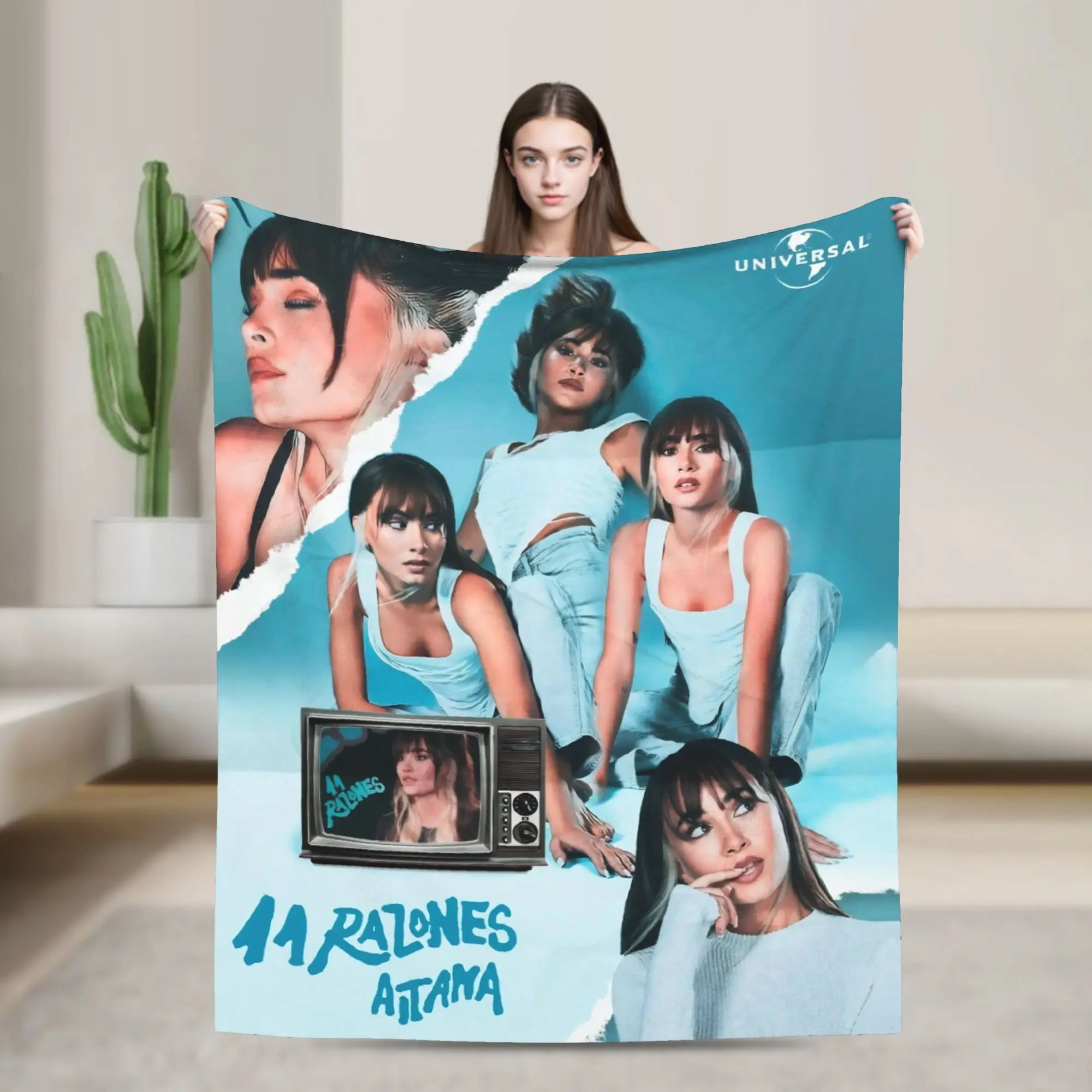 

Музыкальные одеяла Aitana Ocana Tour, нечеткие винтажное теплое одеяло для постельного белья, гостиной, осень/зима