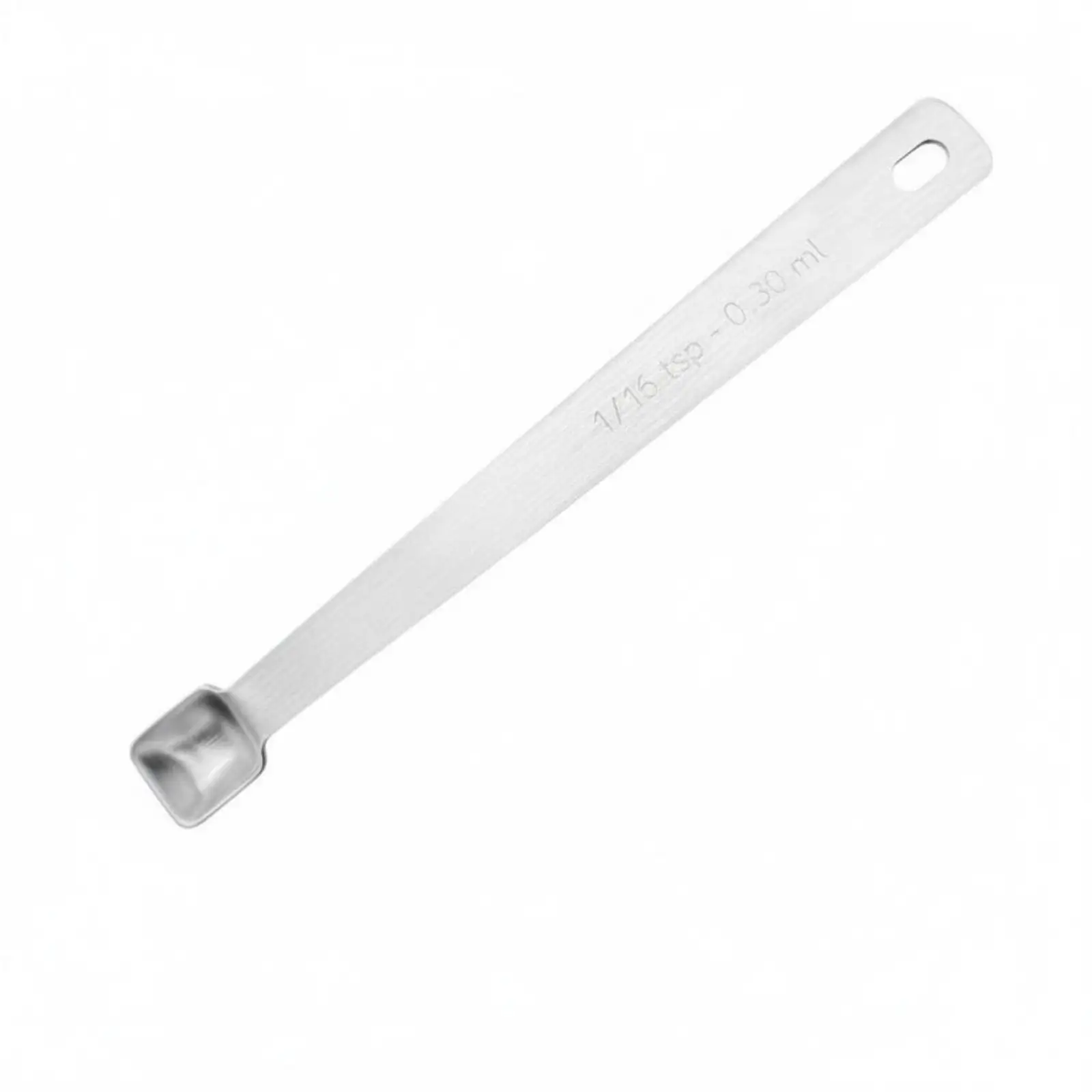Square-headed Stainless Steel Measuring Spoon with Marked Handle for Organized Kitchen Baking Cooking Prep Tools