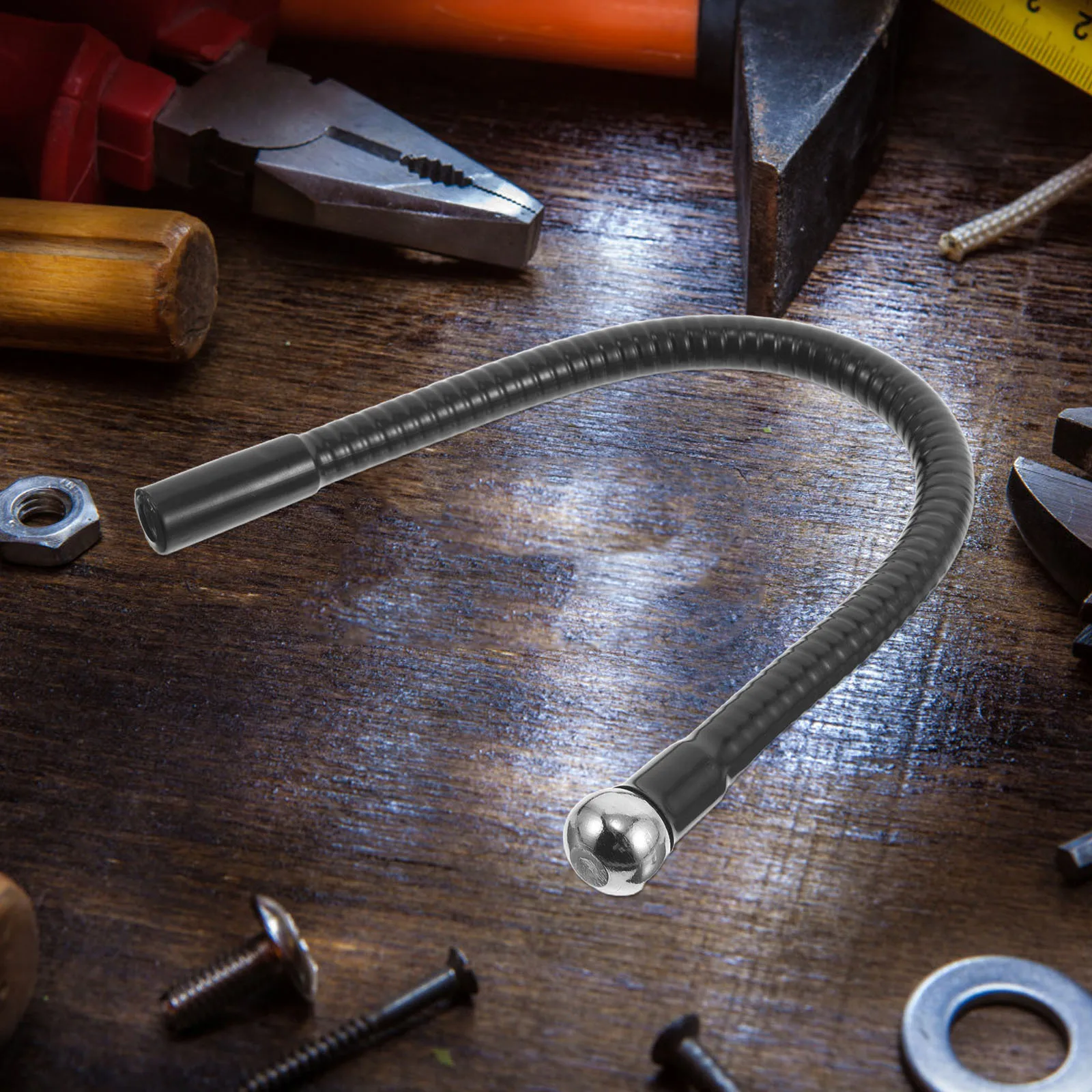 

17Cm Universal Tripod Extension Arm Heavy Duty Metal Gooseneck Tube with Threaded Ball Head for Camera Mount Phone Holder Studio