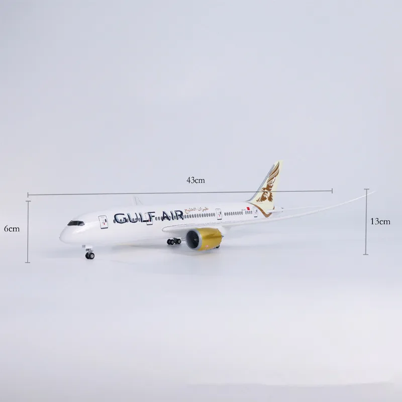 

Новый масштаб 1/130, самолет Gulf Air B787, литая под давлением модель из смолы, коллекция самолетов Dreamliner, украшения, подарки