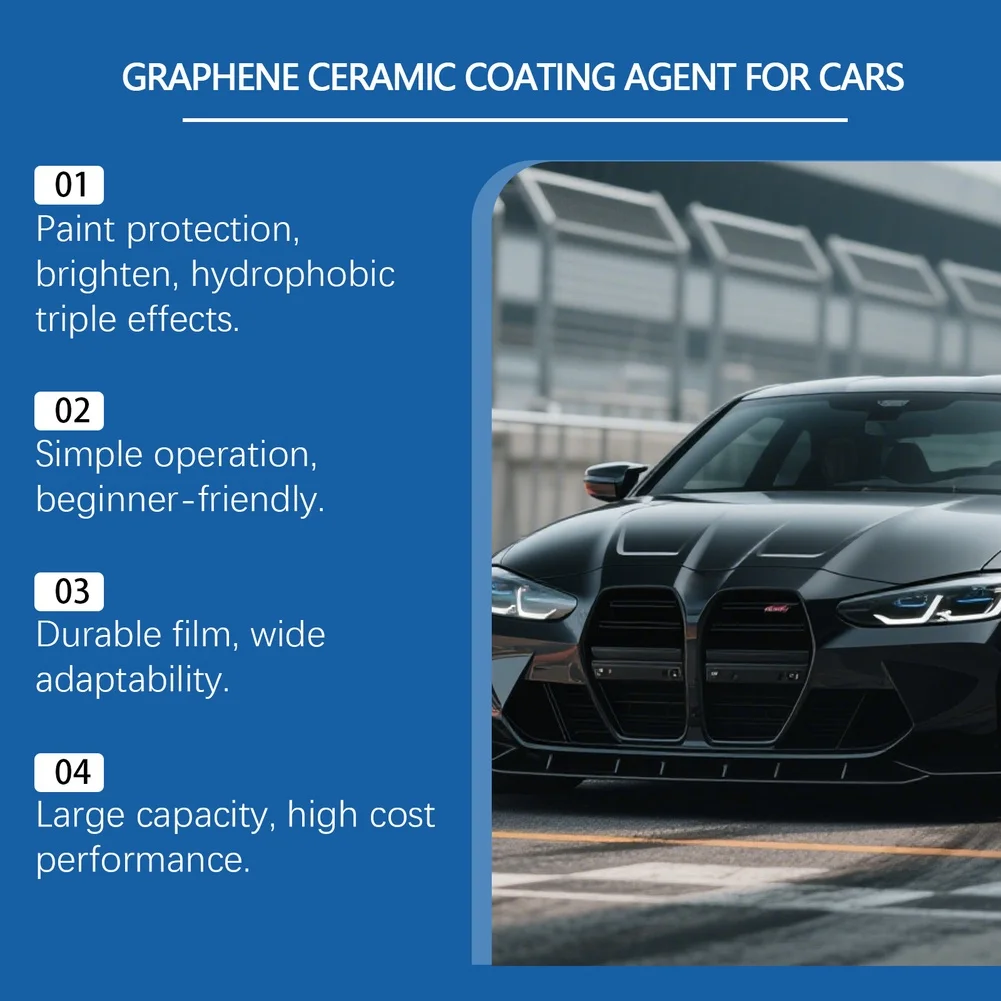 50ml Automotive Repair Kit with Protective Coating Layer Scratch Coverage Mirror Shine All Car Types Compatible