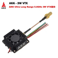 AKK Ultra Long Range 5.8Ghz 1000mW 2000mW 3000mW 3W TX3000AC TBS 10km VTX With Fan MIC 3 Watt