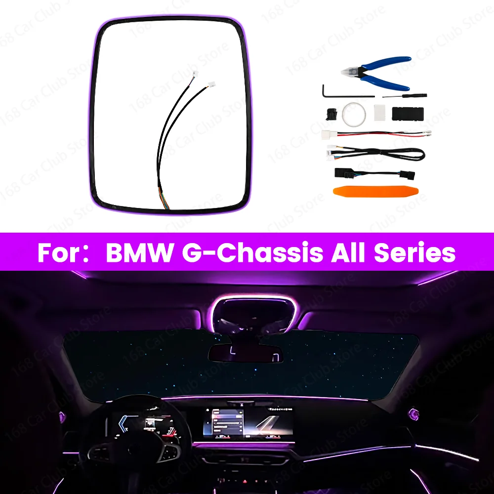 

LED 11 Colors Interior Lighting Ambient Light For BMW 2 3 4 5 6GT 7 8 Series G20 G01 G02 G05 G06 G07 Car Ceiling Reading light