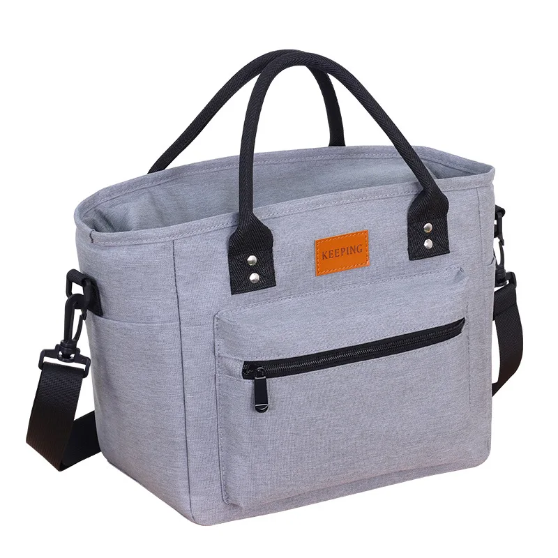 New Large Capacity Multi-Pocket Lunch Bag Office Workers With Students Insulated Box Picnic Bag