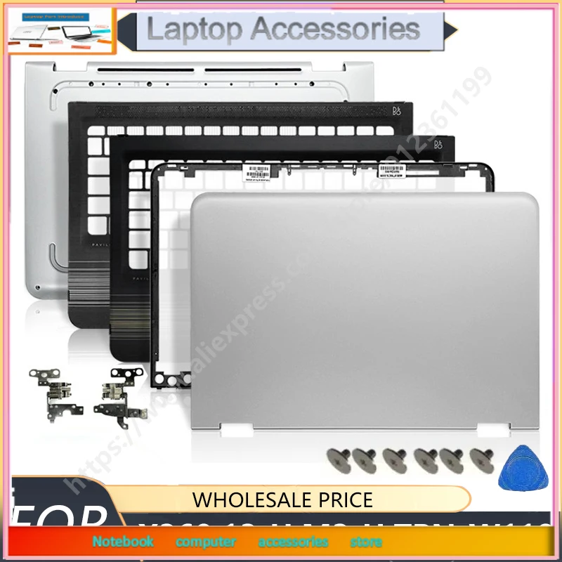 НОВИНКА для ноутбука HP Pavilion X360 13-U M3-U TPN-W118, задняя крышка ЖК-дисплея, передняя панель, упор для рук, нижняя часть корпуса, петли для клавиатуры