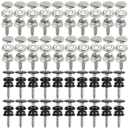 60 szt. 15mm zatrzask na płótnie ze stali nierdzewnej łódź morska do namiotu zamykany pokrowiec płótno narzędzia z przyciskami do gniazda akcesoria do osłony samochodu