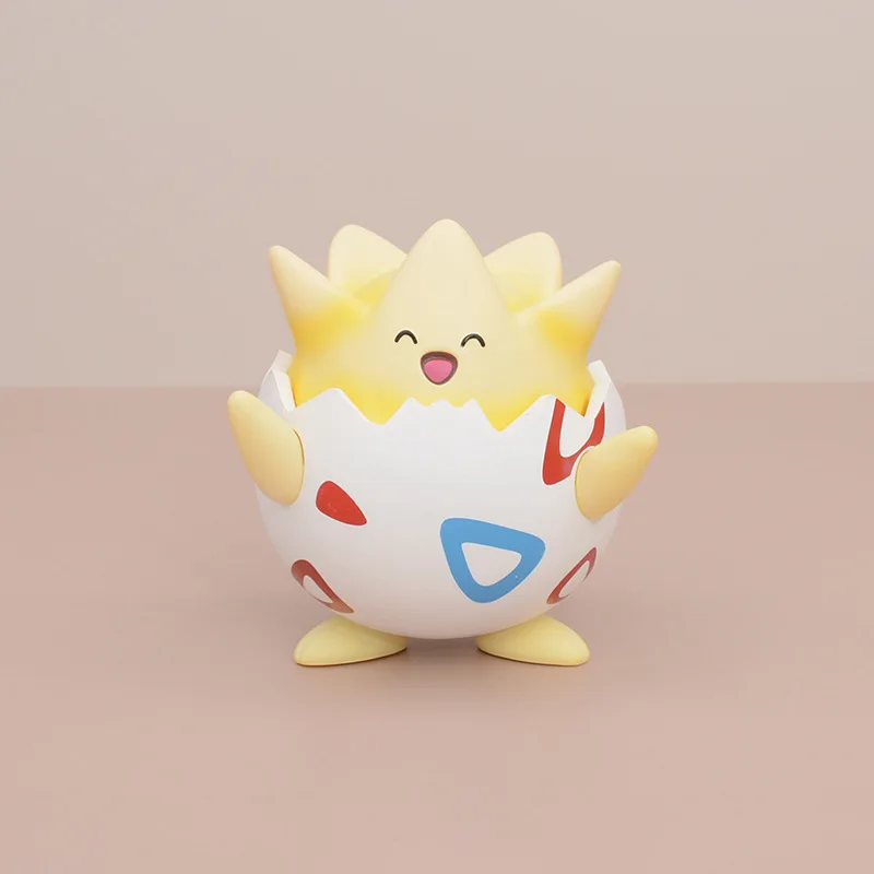 Figurines de dessin animé Pokemon Happy Togepi, ornement de bureau de voiture, modèle mignon, poupée, jouets pour garçons et filles, cadeau Surprise à collectionner