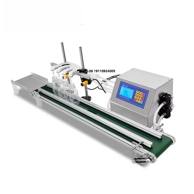Automatic Small Liquid Beverage Juice Filler Peristaltic Pump Conveyor for Plastic Glass Cosmetic Honey Bottle for Oil Juice