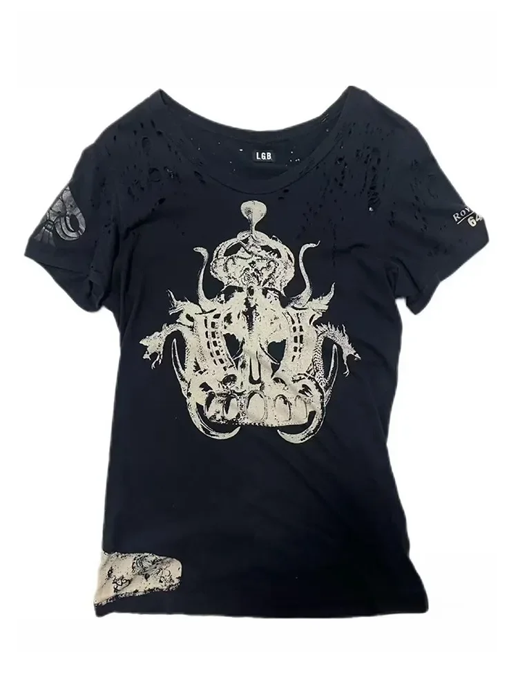 LGB Pioneer Vision Rare Destruction Wormhole Rock Style Old T-Shirt