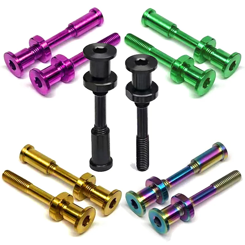 Titanium Bolts Screws Set for Brompton Folding Bicycle Headset Caliper Brake Stem BMX Stem Lightweight Parts Accessories Gr5