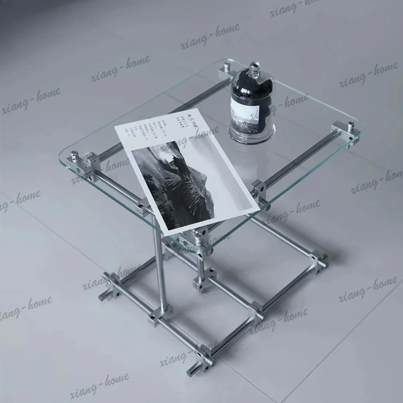 movable side optical axis simple living room sofa transparent gradual change color coffee table