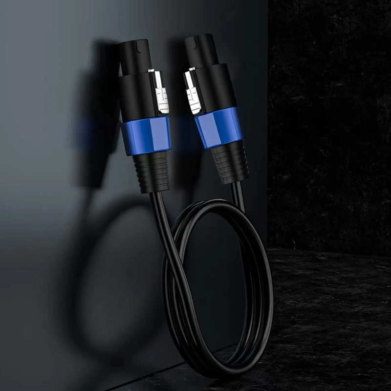 DT21 Speakon Extension Cable Male to Male 5 Meter for Loudspeaker Amplifier DJ Stage Audio Equipment Heavy Duty