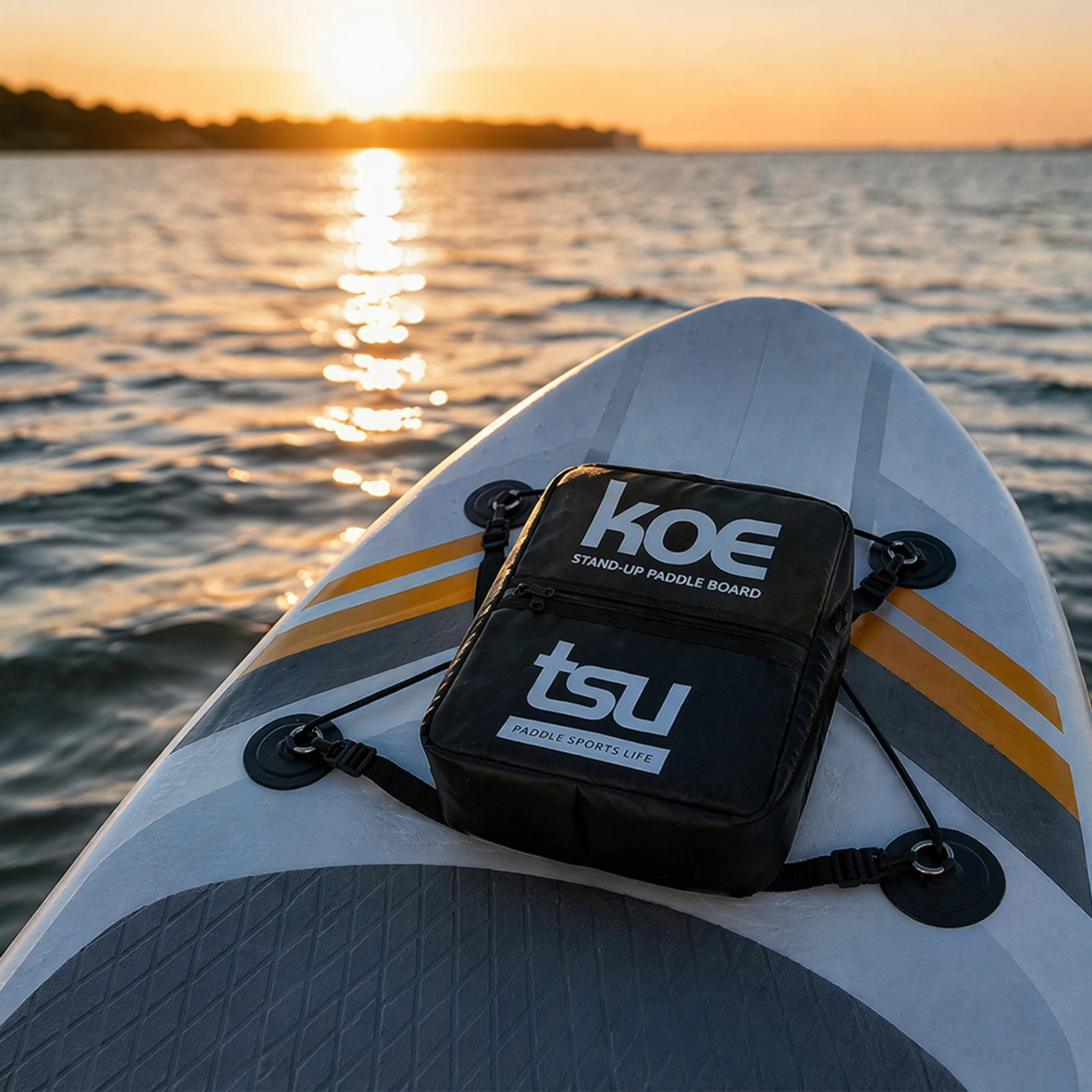 PU Paddle Board Deck Cooler Bag Large Capacity Insulation Storage Bag Portable Cooling Case for Kayaking Surfboard Beach Camping