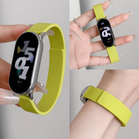 Magnetic Loop Strap For Xiaomi Mi Band 10 9 8 Silicone Bracelet For Xiaomi Mi Band 8 9 10 Wrist Belt Replacement Accessories