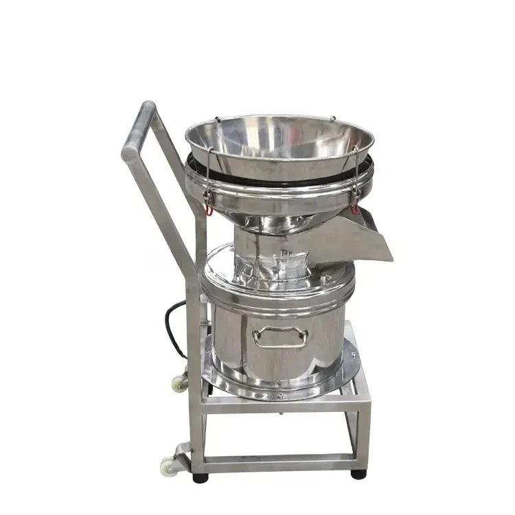 450 Type Mini Bakery Flour Vibrating Screen Sieving Machine Filter Screen of Soybean Milk Machine Electric Rotary Sifter